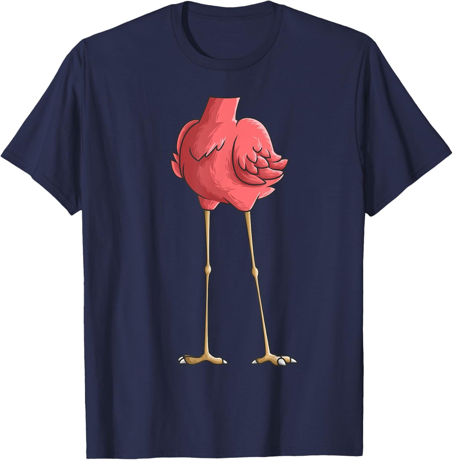 Cool Headless Flamingo Halloween Costume | Funny Lazy Gift T-Shirt - T-Shirt | Navy