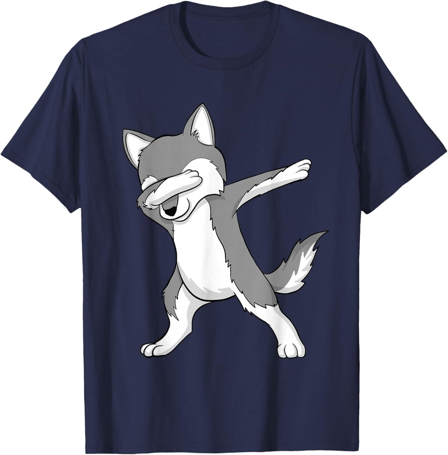 Dabbing Wolf - Wildlife Nature Animal Lover Hunter T-Shirt - T-Shirt | Navy