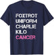Foxtrot Uniform Charlie Kilo, Fuck Breast Cancer T-Shirt - T-Shirt | Navy