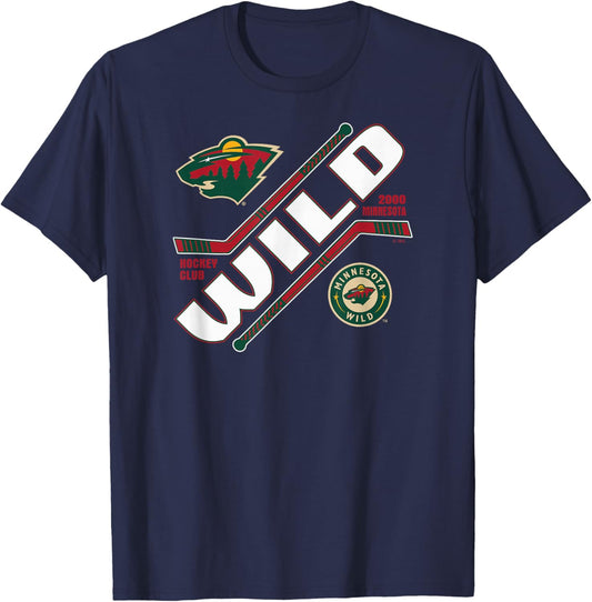 Minnesota Wild Force Black Officially Licensed T-Shirt - T-Shirt | Navy
