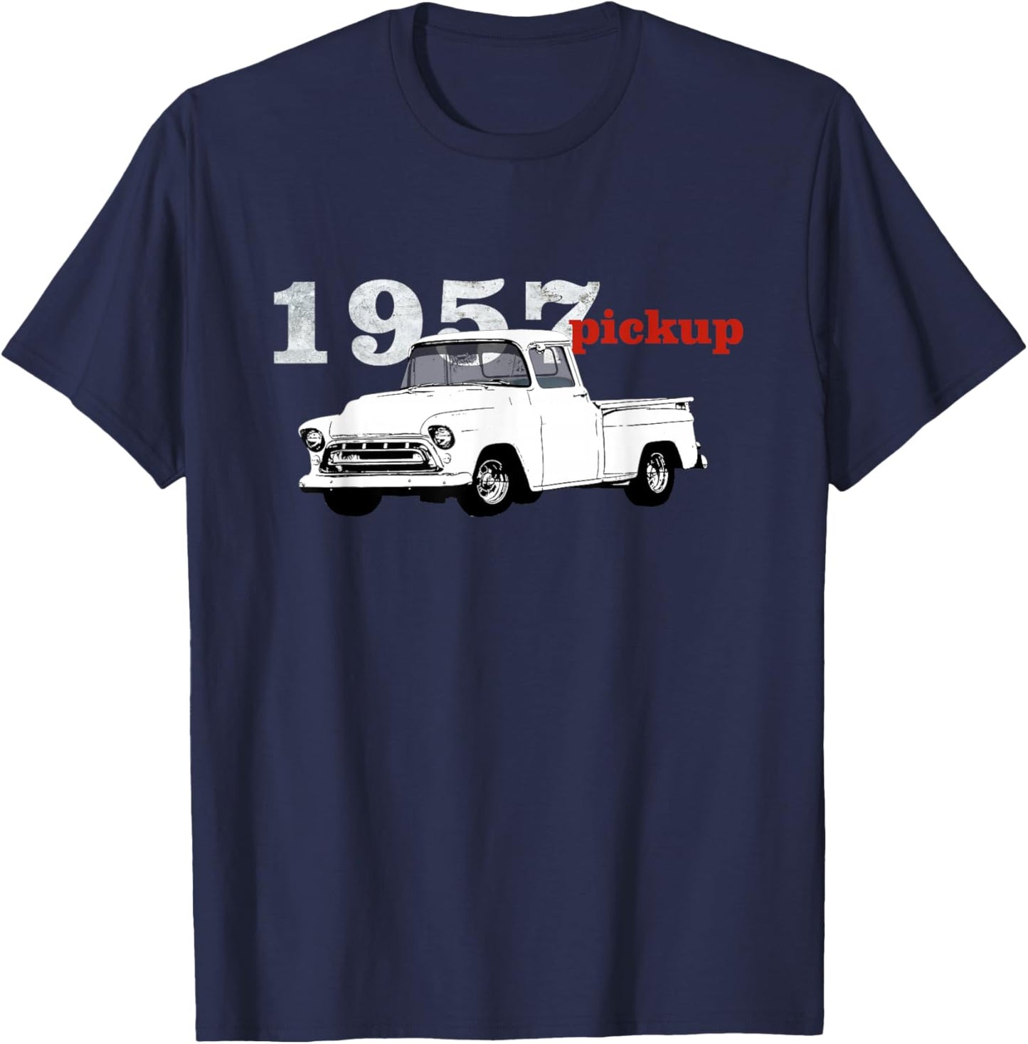 Vintage Trucks, 1957 Pickup, Pick Up Truck, Truck Driver T-Shirt - T-Shirt | Navy