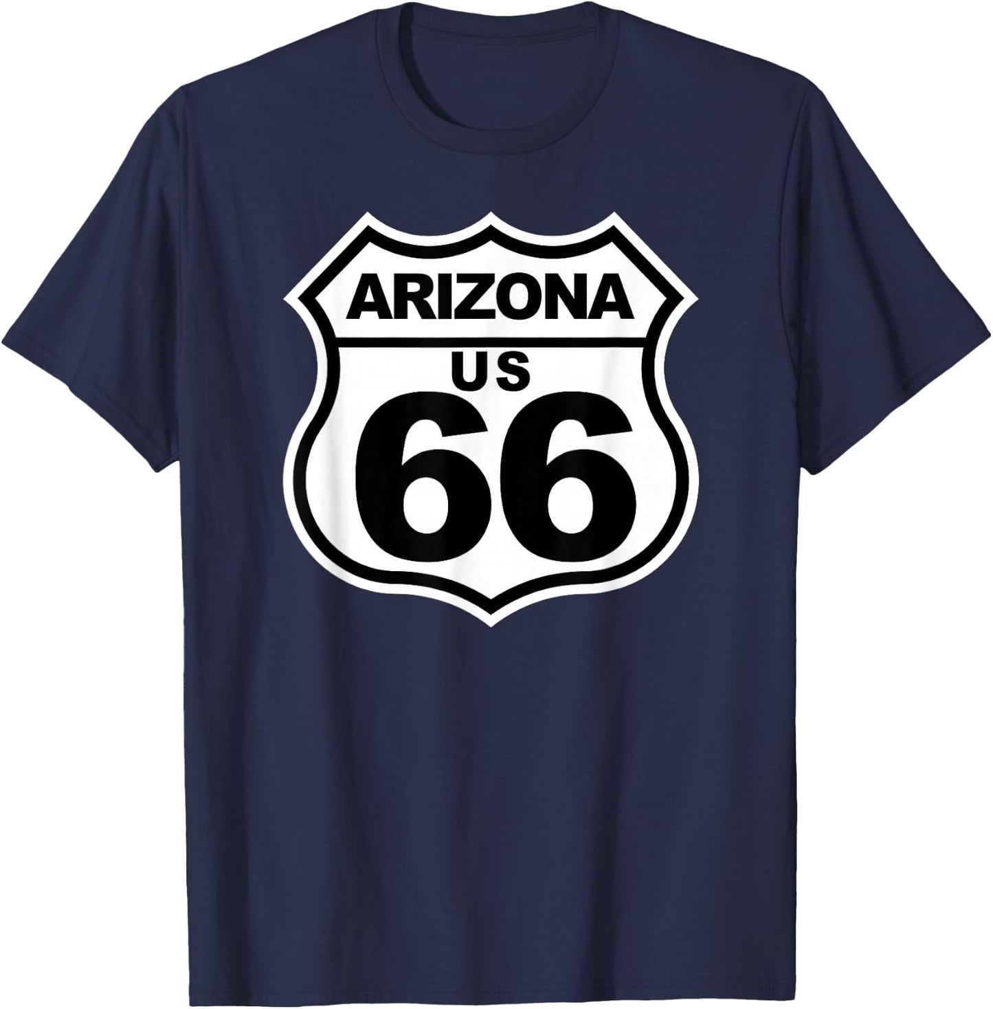 US Route 66 Arizona American Highway US Route 66 Arizona T-Shirt - T-Shirt | Navy