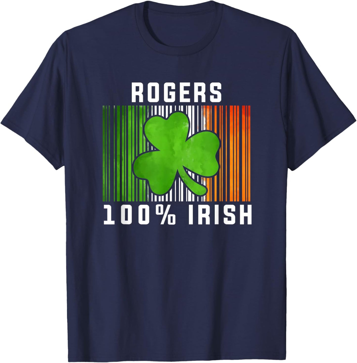 Rogers Irish Family Name T-Shirt - T-Shirt | Navy