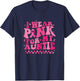 I Wear Pink For My Auntie Breast Cancer Awareness Supporter T-Shirt - T-Shirt | Navy