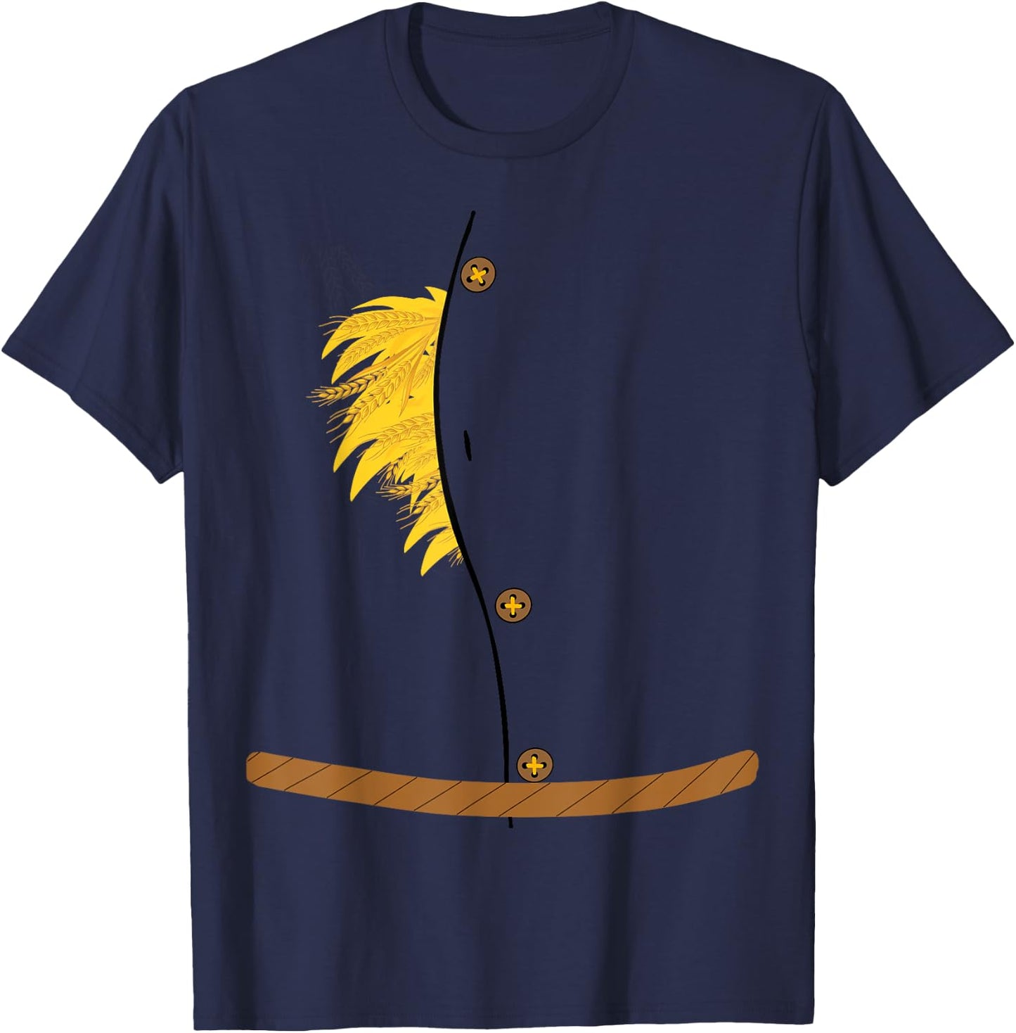 OZ Halloween Scarecrow Costume Shirt Art-Funny Wizard of OZ T-Shirt - T-Shirt | Navy