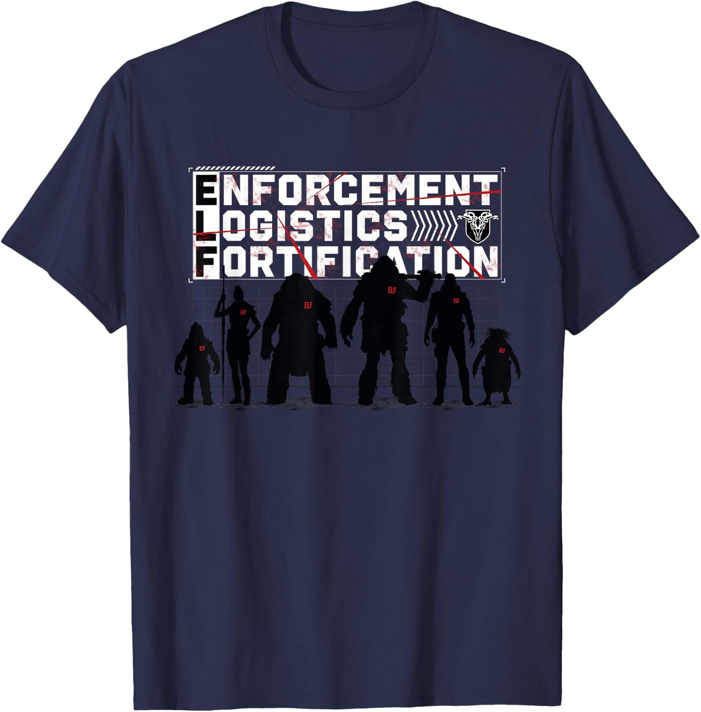 Red One - Enforcement Logistics Fortification T-Shirt - T-Shirt | Navy