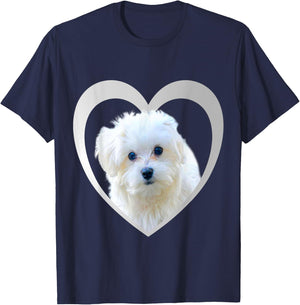 Maltese - Maltese Dog - Maltese Men Women Girls Kids T-Shirt - T-Shirt | Navy