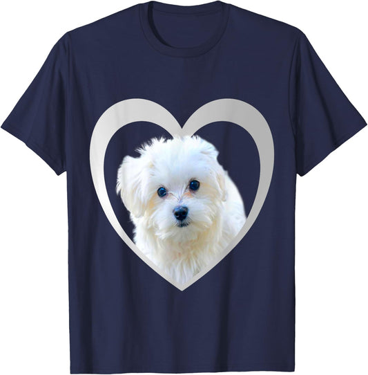 Maltese - Maltese Dog - Maltese Men Women Girls Kids T-Shirt - T-Shirt | Navy