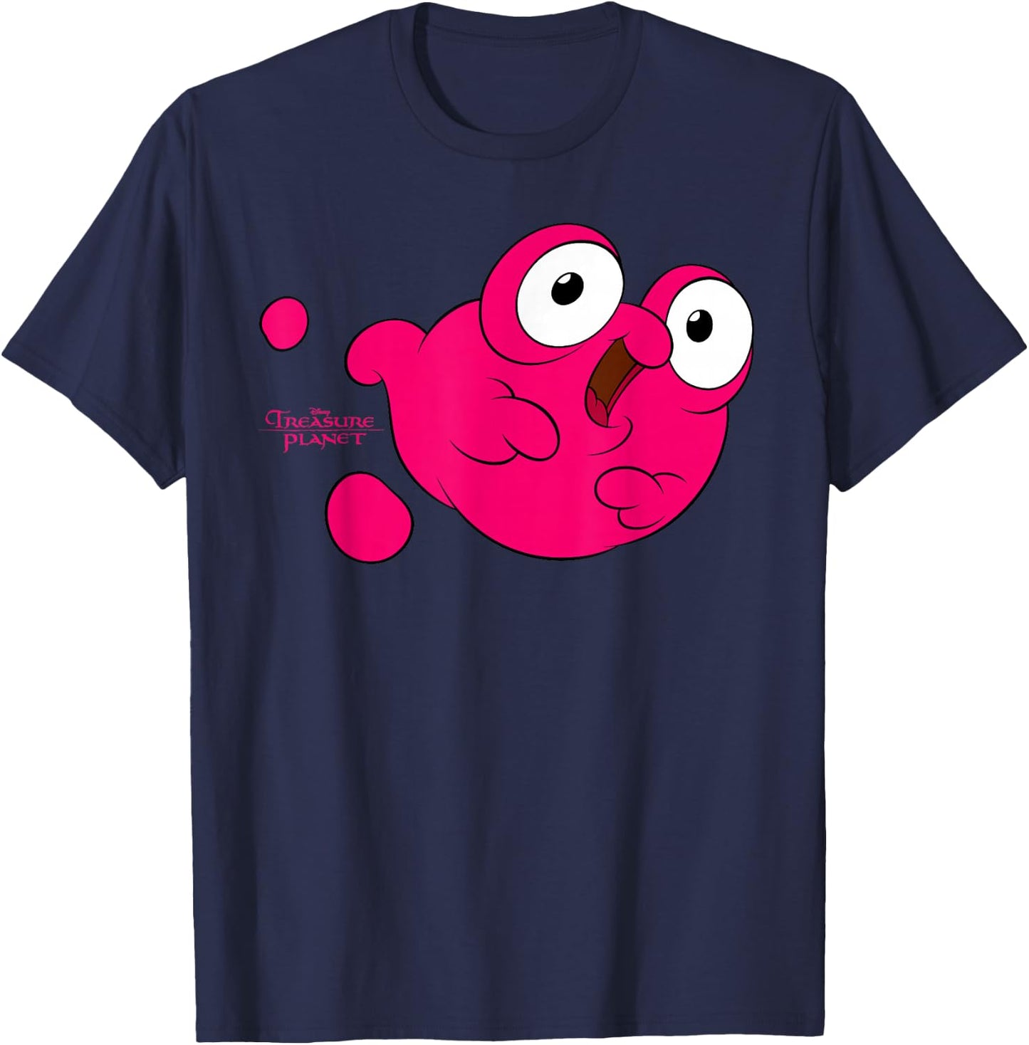 Disney Treasure Planet Morph Pink Blob T-Shirt - T-Shirt | Navy
