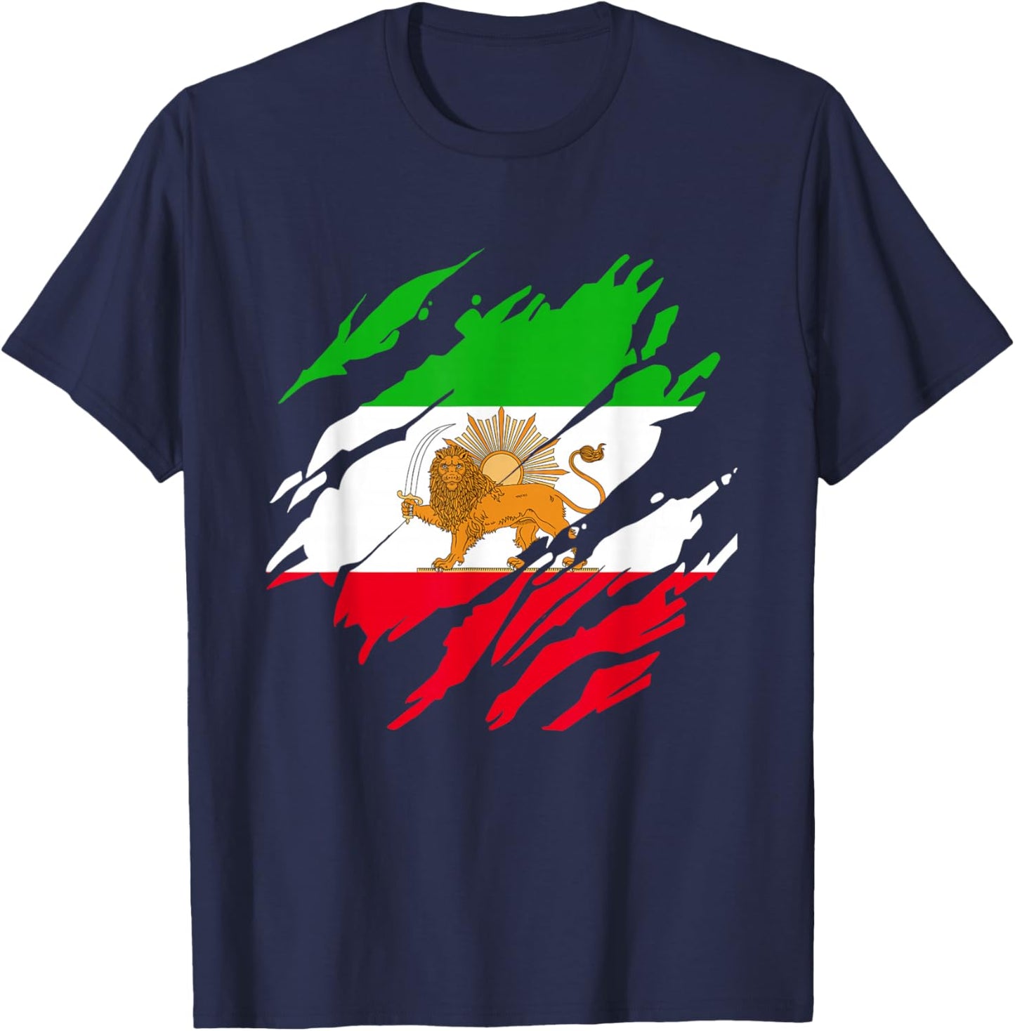 Iranian Persian Lion Iran T-Shirt - T-Shirt | Navy
