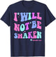 I Will Not Be Shaken Christian-Shirt Jesus Cute Girl Toddler T-Shirt - T-Shirt | Navy