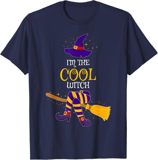 I’m The Cool Witch Family Matching Costume Halloween T-Shirt - T-Shirt | Navy