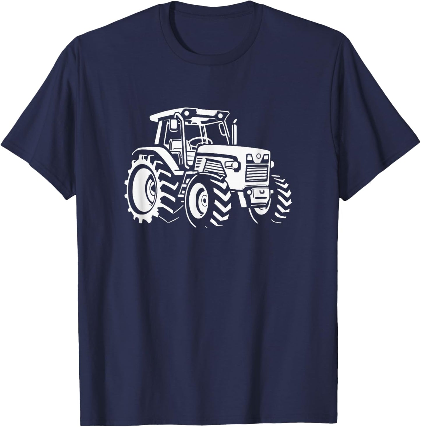 Farm Tractor Agriculture Rancher Farmer T-Shirt - T-Shirt | Navy