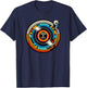 Retro Disco Vibes Turntable Enthusiast T-Shirt - T-Shirt | Navy