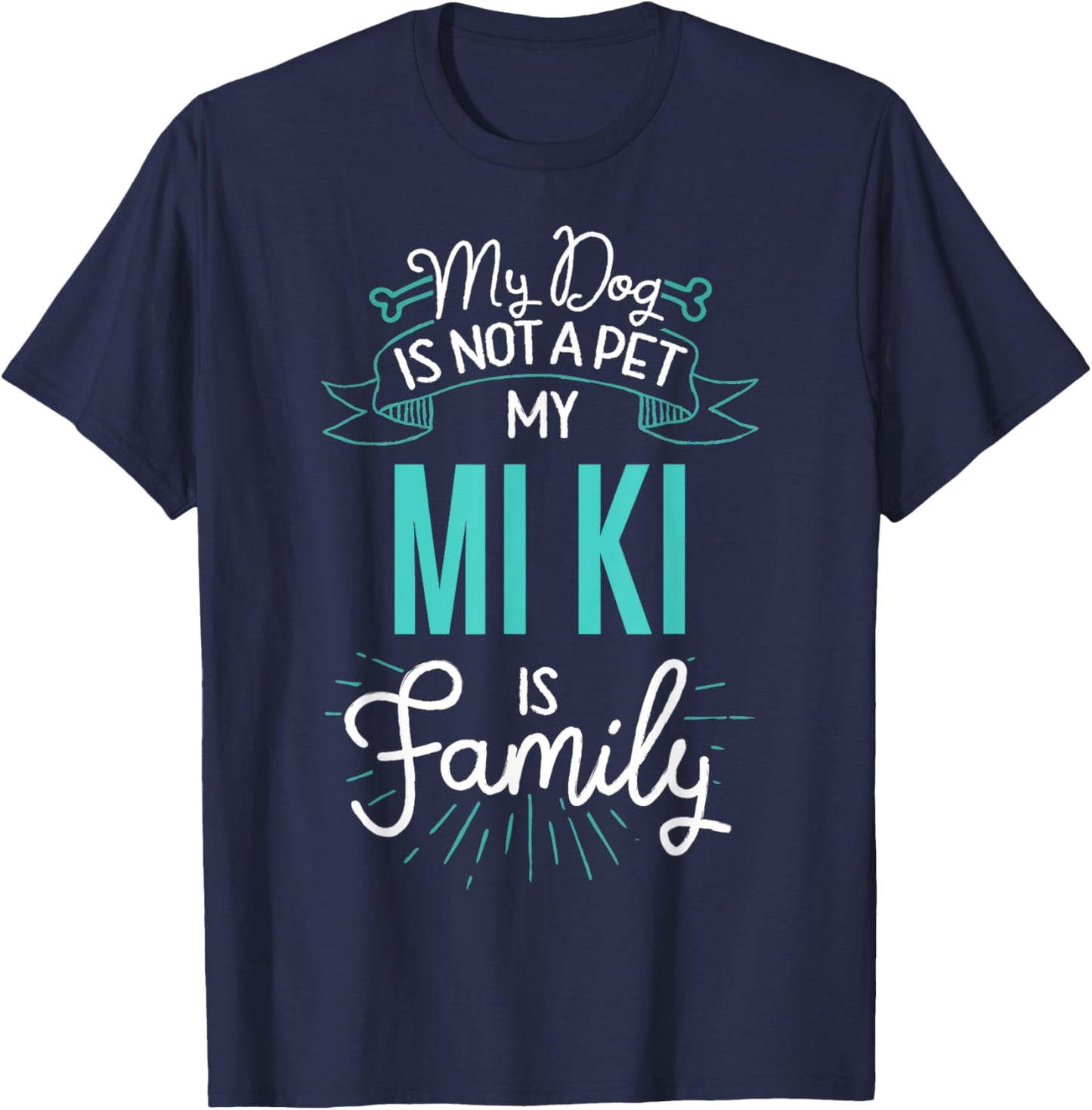 Cute Mi Ki Shirt Family Dog Gift Men T-Shirt - T-Shirt | Navy
