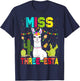 Miss Fiesta Three-Esta Girl 3rd Birthday Mexican Party T-Shirt - T-Shirt | Navy