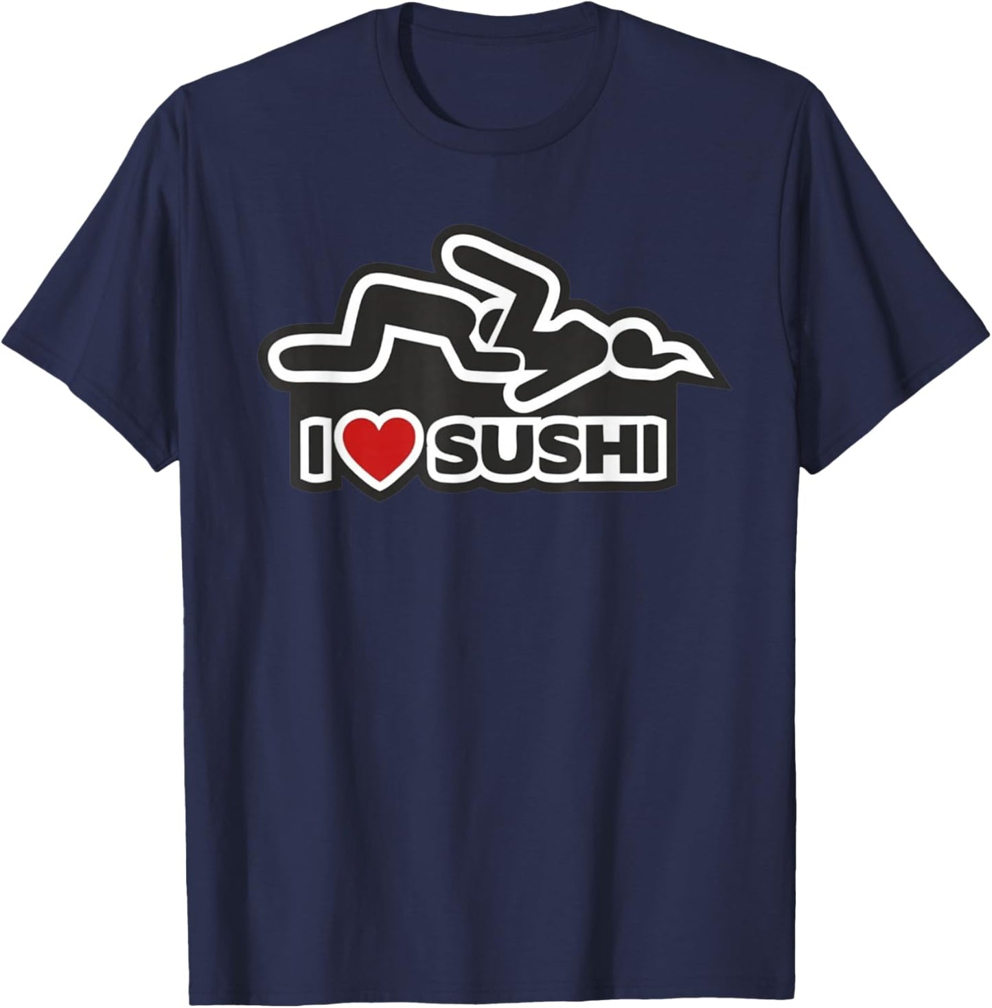 I love sushi - dirty T-Shirt - T-Shirt | Navy