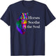 Horses Soothe Soul Horse Calming Therapy Equine Therapist T-Shirt - T-Shirt | Navy