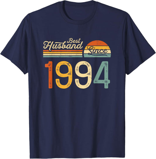 31st wedding anniversary 31 years - Best Husband Since 1994 T-Shirt - T-Shirt | Navy