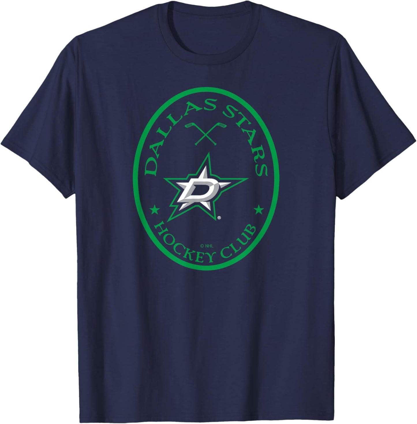 Dallas Stars Iconic Black Officially Licensed T-Shirt - T-Shirt | Navy
