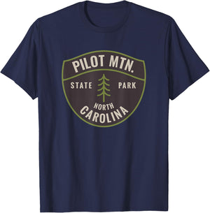 Pilot Mountain State Park North Carolina NC Bear Vacation T-Shirt - T-Shirt | Navy