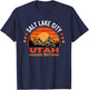 Salt Lake City Utah UT Vintage T-Shirt - T-Shirt | Navy