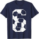Kids 6th Birthday Boy Soccer Player Football 6 Years Old T-Shirt - T-Shirt | Navy