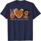Peace Love Locs Black Women Melanin Dreadlocks Afro Hair T-Shirt - T-Shirt | Navy