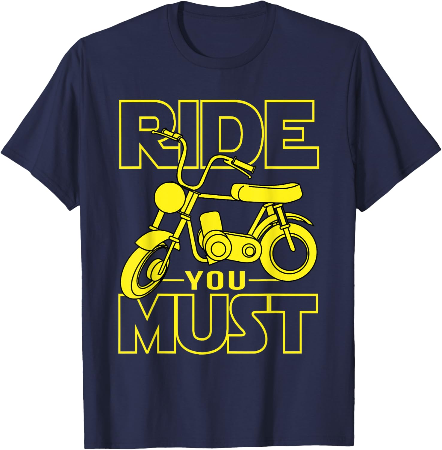 Minibike Mini Motorbike Funny Pocket Bike T-Shirt - T-Shirt | Navy