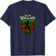 Clan Wallace Surname Scottish Clan Lion Rampant Tartan T-Shirt - T-Shirt | Navy
