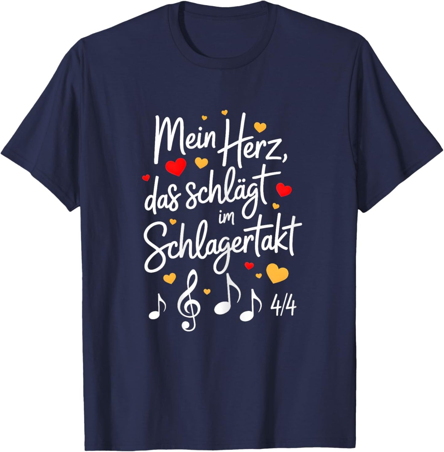 Schlager Party Oberteil Damen - Schlagerparty Outfit Frauen T-Shirt - T-Shirt | Navy
