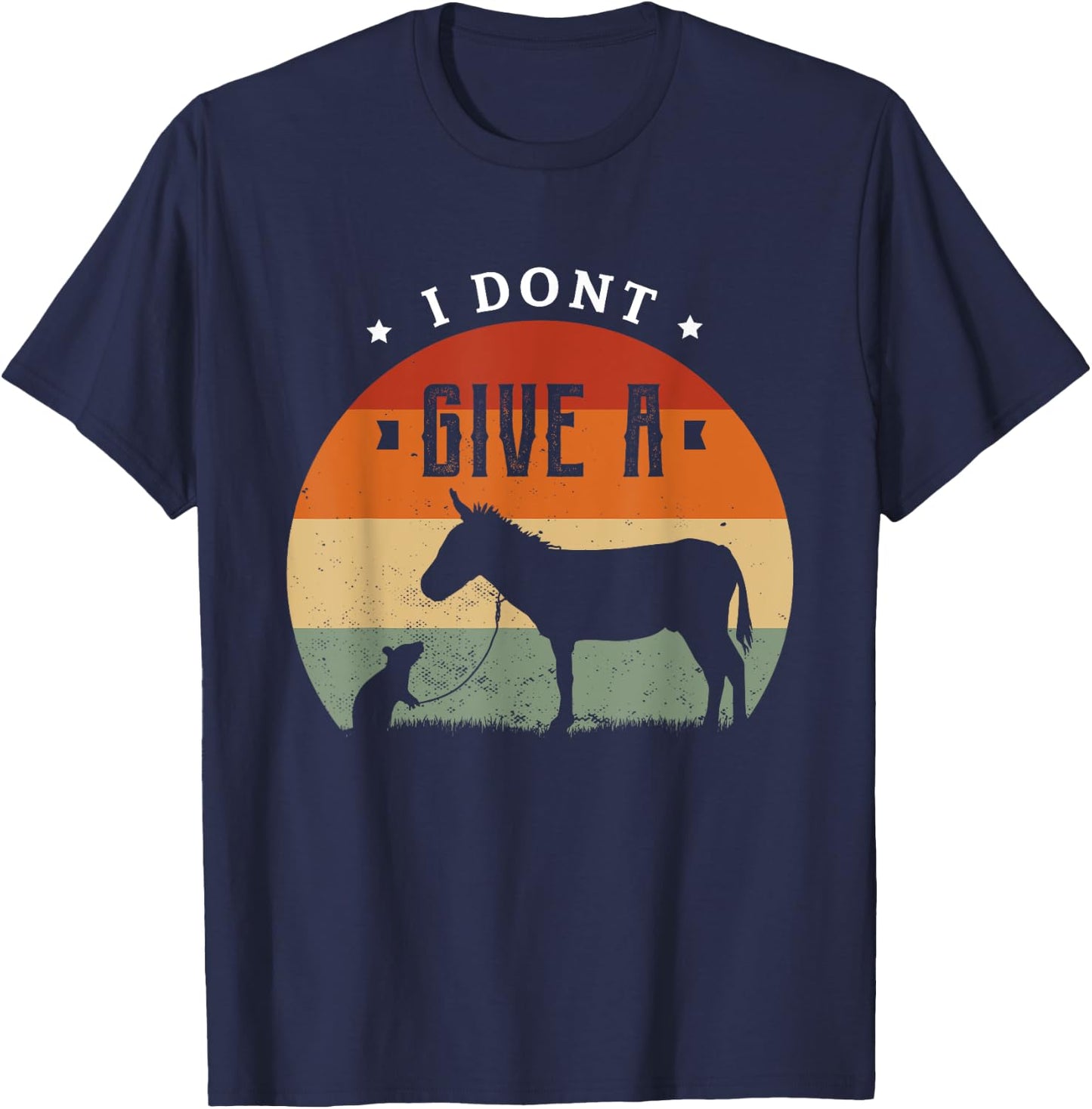 I don't give a Rats Donkey Gifts for a Rats Fan T-Shirt - T-Shirt | Navy