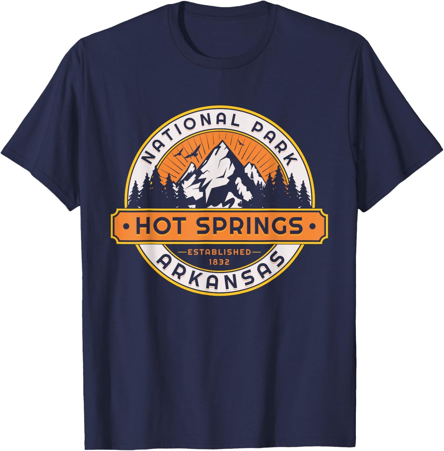 Hot Springs National Park T-Shirt - T-Shirt | Navy