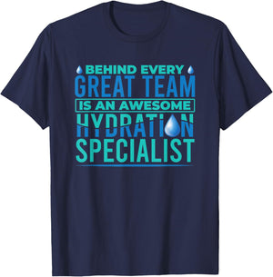 Funny Waterboy Football Team Manager Hydration Specialist T-Shirt - T-Shirt | Navy