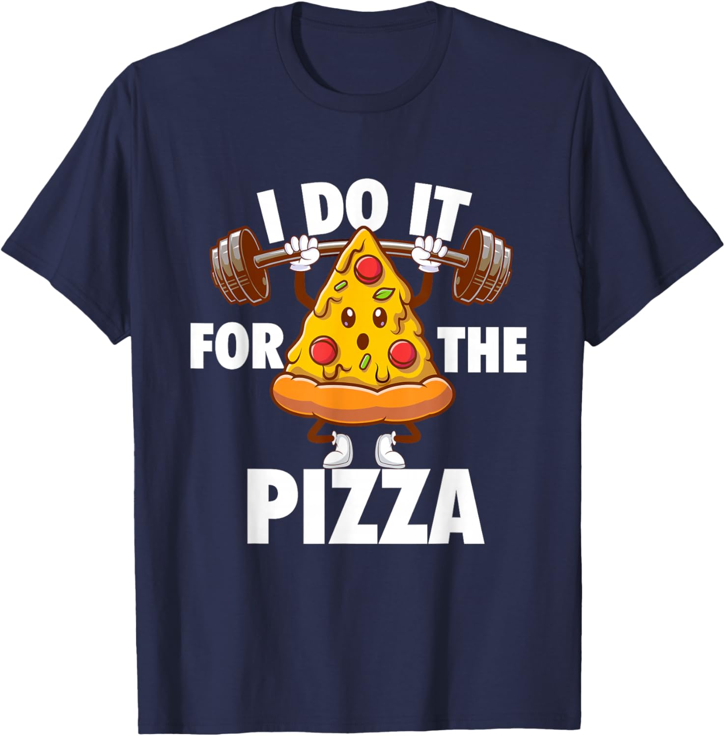 I Do It For The Pizza - Food Lover Pizza Baker T-Shirt - T-Shirt | Navy