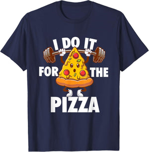 I Do It For The Pizza - Food Lover Pizza Baker T-Shirt - T-Shirt | Navy