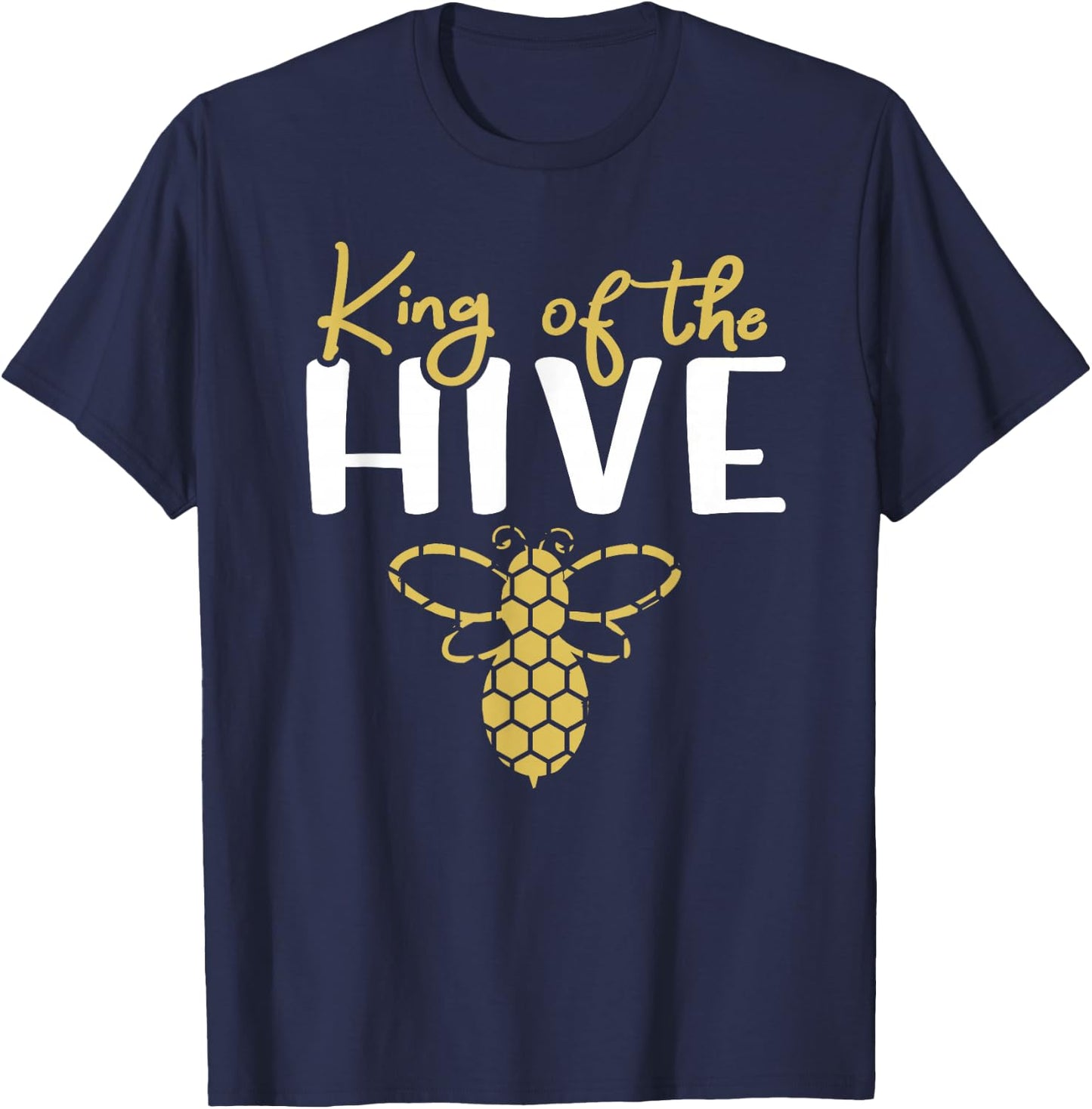 King Bee - King of the Hive T-Shirt - T-Shirt | Navy
