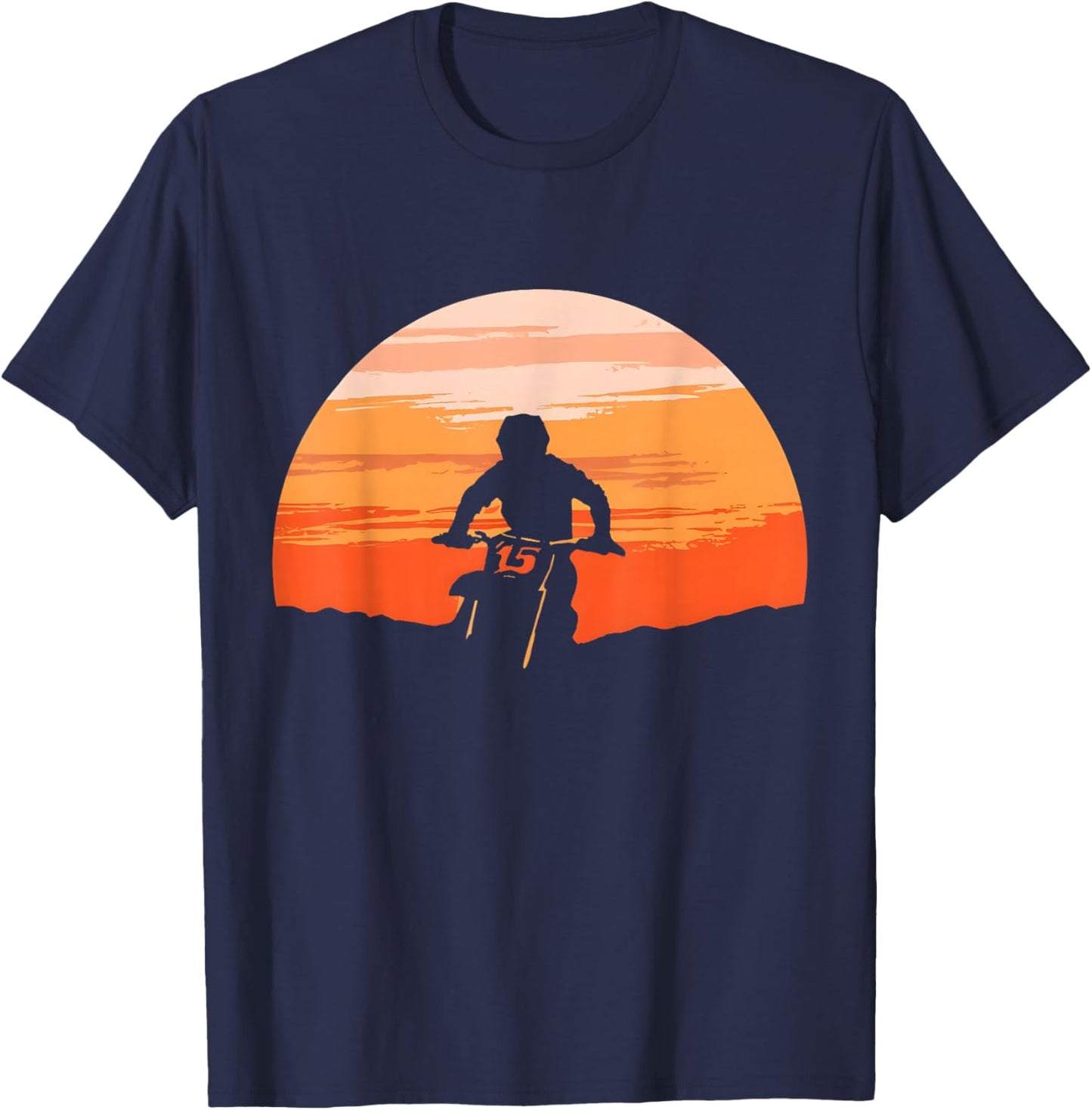 Motocross Dirt Bike Motocross Dirtbike Enduro kids Boys Men T-Shirt - T-Shirt | Navy