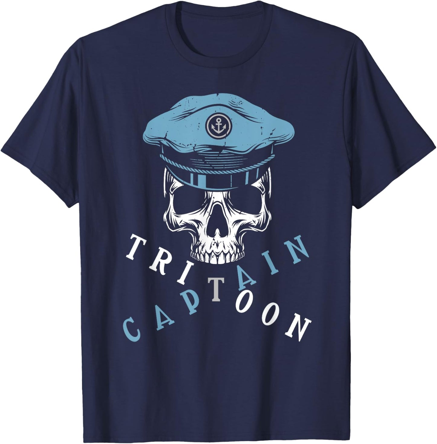 Boating Tritoon Captain Flatboat Life Pontoon Women T-Shirt - T-Shirt | Navy