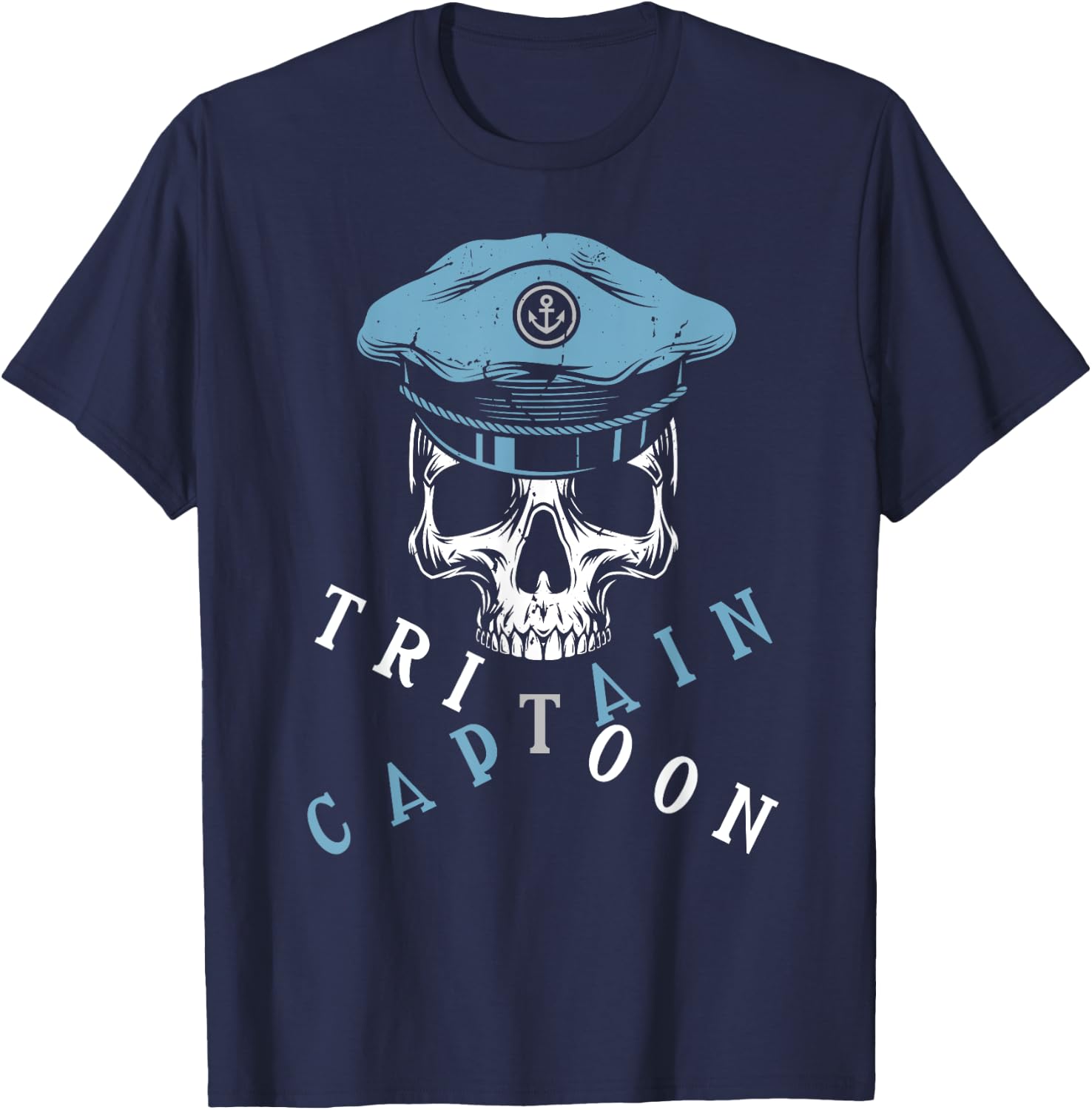Boating Tritoon Captain Flatboat Life Pontoon Women T-Shirt - T-Shirt | Navy