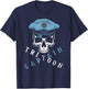 Boating Tritoon Captain Flatboat Life Pontoon Women T-Shirt - T-Shirt | Navy