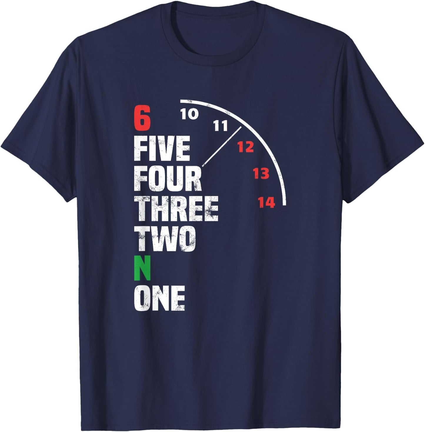 Motorcycle Gear Shift Pattern Motorcyclist T-Shirt - T-Shirt | Navy