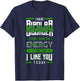 Bipolar Pretend Energy Mania Green Mental Illness Anxiety T-Shirt - T-Shirt | Navy