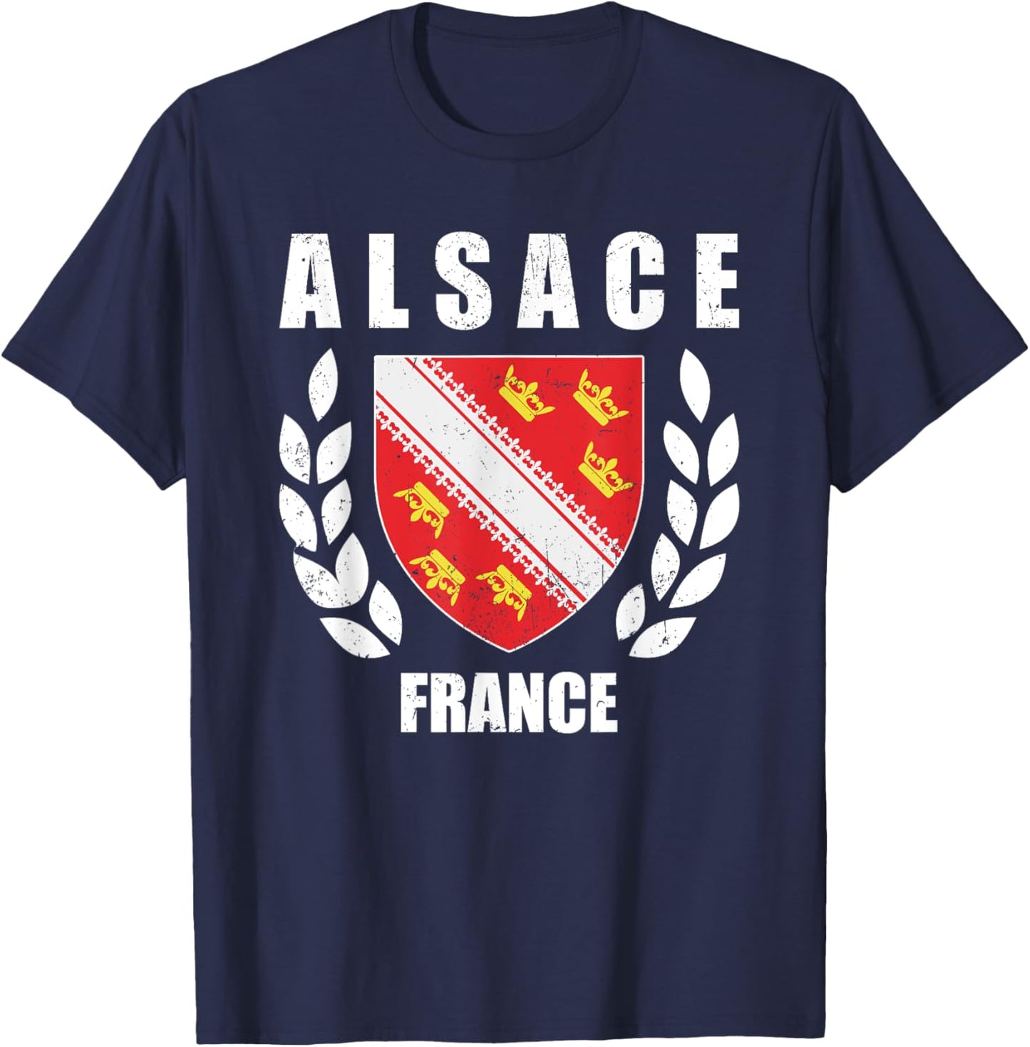 Alsace traveling family ancestry souvenir national France T-Shirt - T-Shirt | Navy