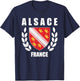 Alsace traveling family ancestry souvenir national France T-Shirt - T-Shirt | Navy