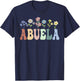 Abuela Gifts Women Wildflower Floral Design Abuela T-Shirt - T-Shirt | Navy