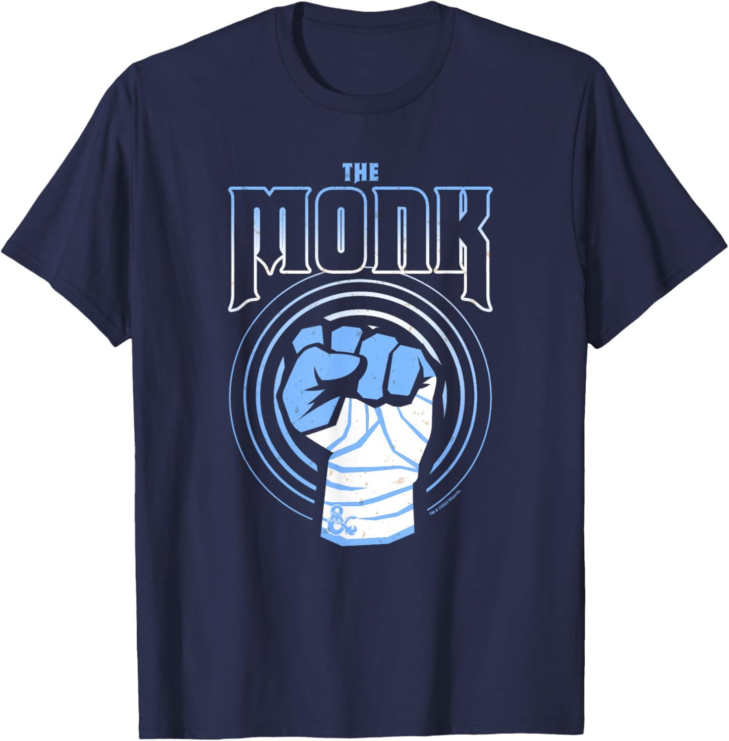 Dungeons & Dragons The Monk Class Combat Logo T-Shirt - T-Shirt | Navy