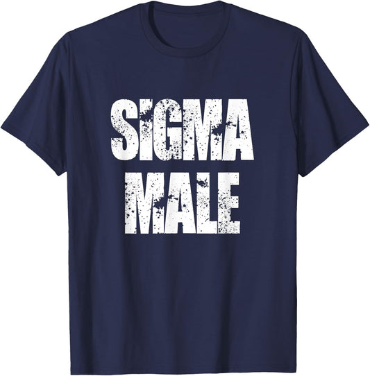 Sigma male loner lone wolf individualist T-Shirt - T-Shirt | Navy