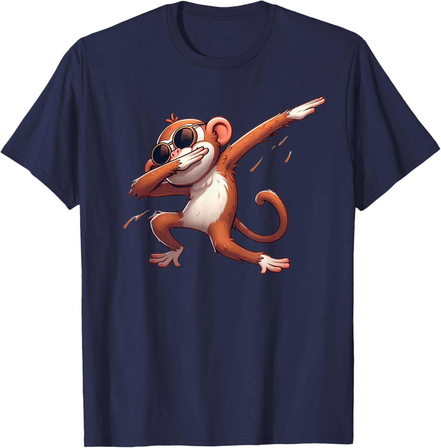Funny Dab Dance Monkey For Monkey Lover Men Boys Women Kids T-Shirt - T-Shirt | Navy