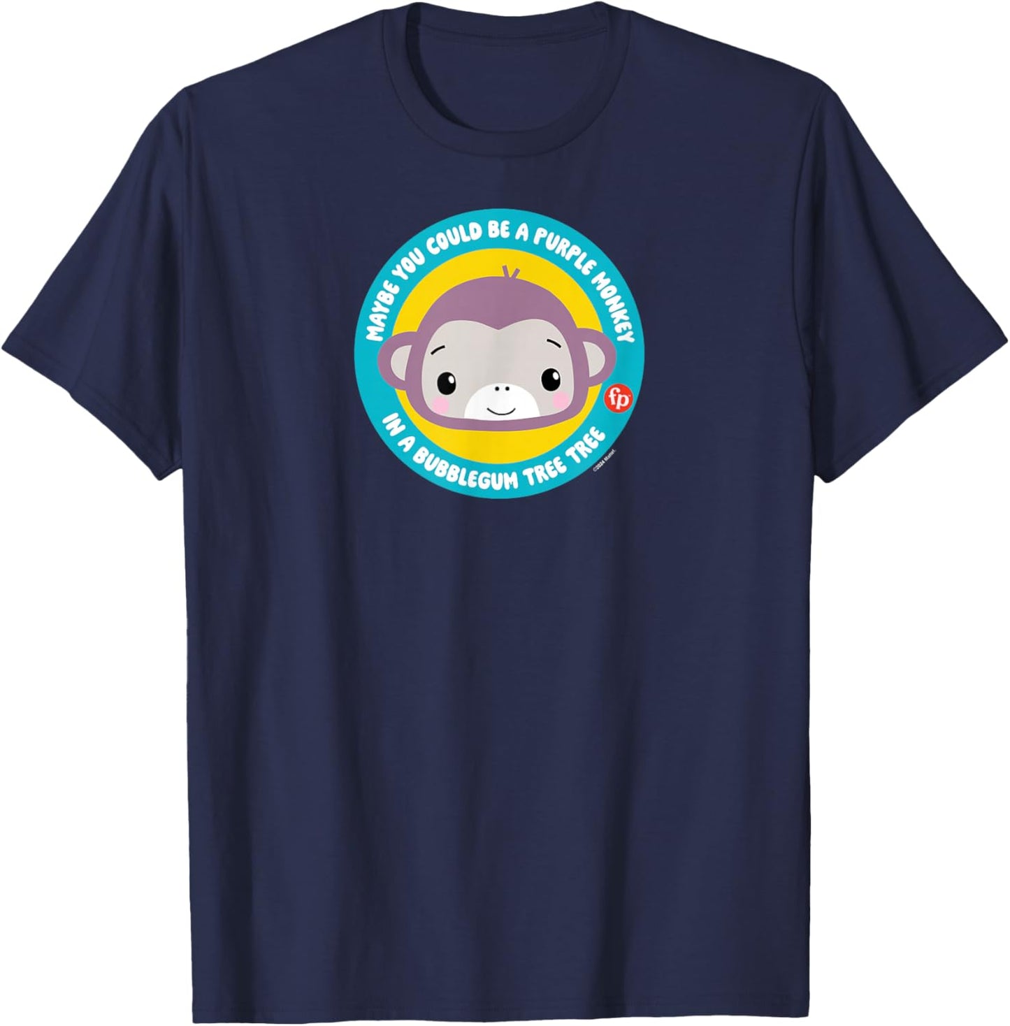 Fisher-Price Song of Purple Monkey in a Bubblegum Tree T-Shirt - T-Shirt | Navy